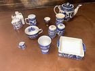 Blue Willow Dinnerware Odd Lot.All Marked Japan(Moriyama Howard 