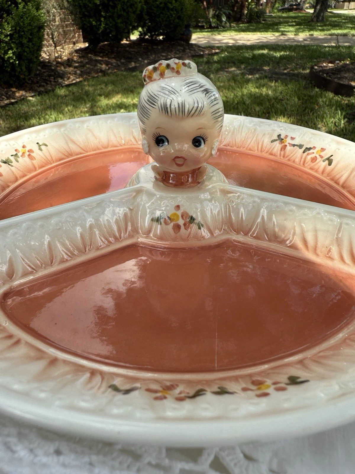New ListingRARE Lefton Miss Granny Divided 3 Section Candy Relish Serving Dish