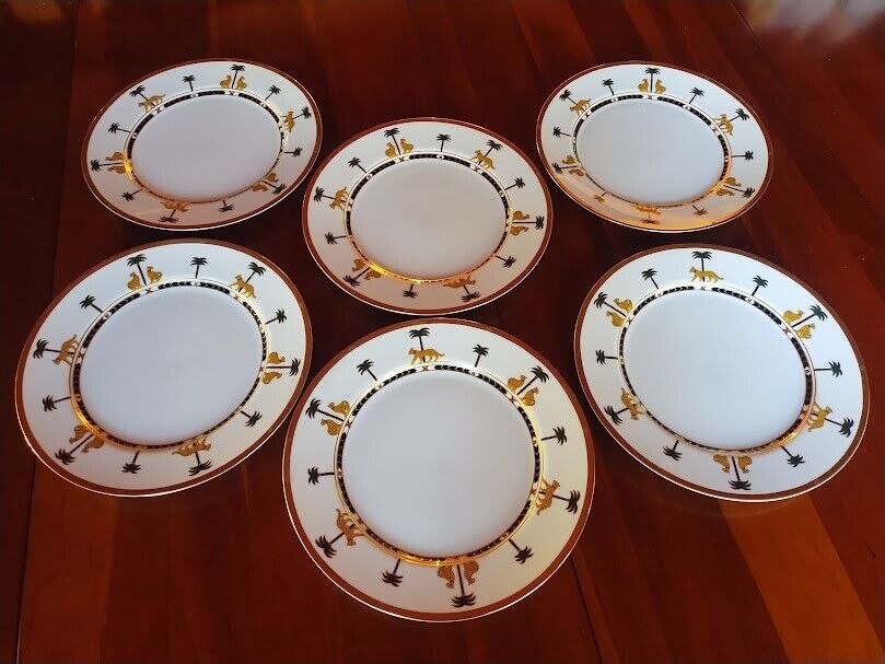 Christian Dior Casablanca Dinner Plate Set Art Deco China, New, Never Used