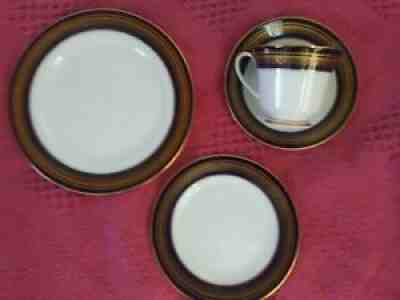 Noritake Legacy 24psc 6-4 PC Place settings set plates cups saucers vienna excel