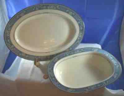 Noritake RANDOLPH Gorgeous OVAL Serving Bowl & OVAL Platter Both UNUSED! $25.00