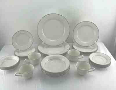 Noritake Ivory SORRENTO 7565 JAPAN Set of 4 - 7 Pc Place Settings 28 total piece