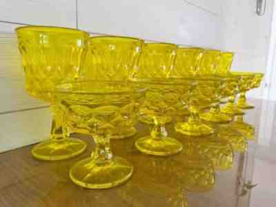 Set of 16 Noritake Perspective Vintage Glassware - Yellow