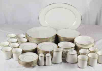 Vintage Set of 80 Noritake Fine China Golden Cove Dinnerware Japan