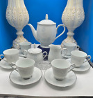 Noritake VIRTUE Pattern "2934"  18 PIECE BLUE ROSES PLATINUM TRIM TEA SET! MINT