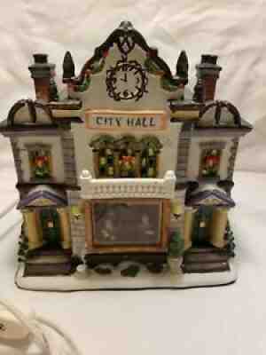 Norman Rockwell " Freedom of Speech " Christmas Village Lighted House.