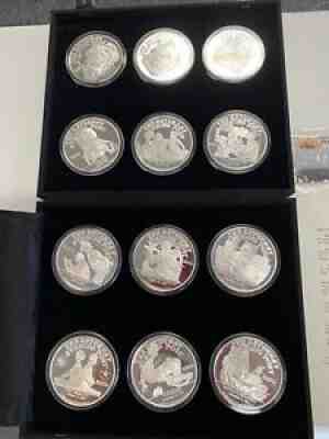 1988 Norman Rockwell The Saturday Evening Post 12 5 oz .999 Silver Rounds