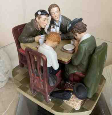 Authentic Norman Rockwell, Saying Grace, Porcelain Sculpture. Gorham