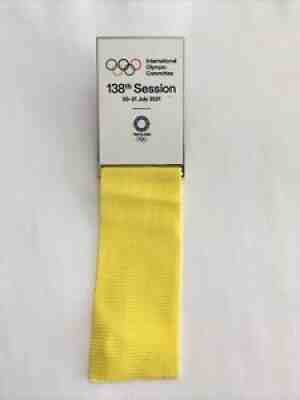 RARE 2021 IOC CIO 138th Session Badge Tokyo 2020 Olympic Games New In Bag