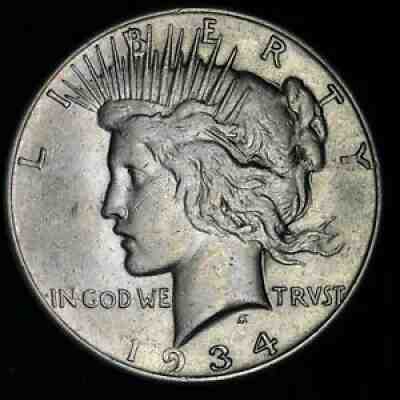 1934-S Peace Silver Dollar CHOICE XF/AU E367 YPM