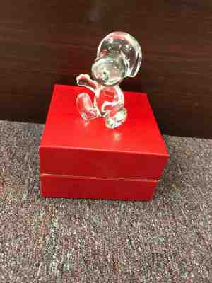 New Other ,baccarat from display Snoopy Crystal Glass Figure