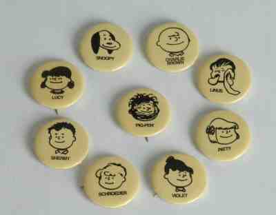 Peanuts pinback