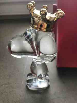Baccarat King Snoopy Crystal Glass Figure Doll - Never out of box except for pic