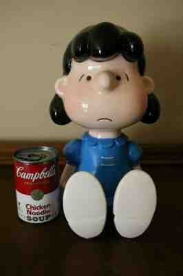 SUPER RARE VINTAGE SCHMID 11" SITTING LUCY PORCELAIN  MUSIC BOX LARGE