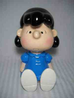 Very Rare Vintage Schmid 11" Sitting Lucy Porcelain Figure Musical