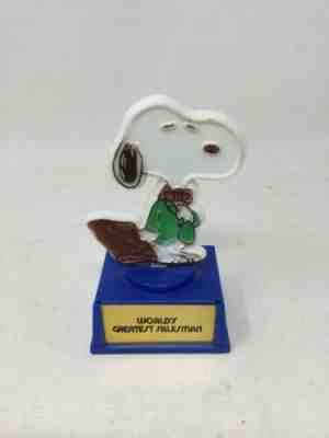 1966 Aviva UFS Peanuts Trophy Award Snoopy World’s Greatest Salesman Rare