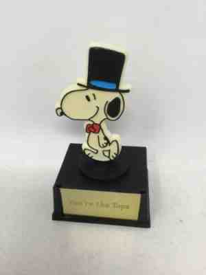 1958 Aviva UFS Peanuts Trophy Award Snoopy You’re The Tops Charlie Brown Vintage