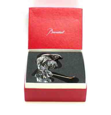 BACCARAT FIGURE SKATING GOLF SNOOPY CRYSTAL 4.25"