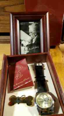 VINTG Peanuts Snoopy Woodstock 50th Anniversary Fossil Watch Mint Runs #26/3000