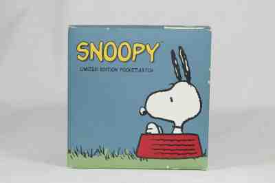 SNOOPY LIMITED EDITION POCKETWATCH 0730/3000 BY FOSSIL WITH COA ORIGINAL TAG BOX