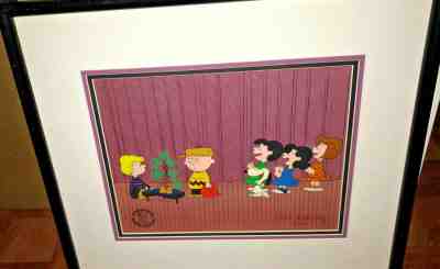 Peanuts Cel Dress Rehearsal Signed Bill Melendez A Charlie Brown Christmas Cell
