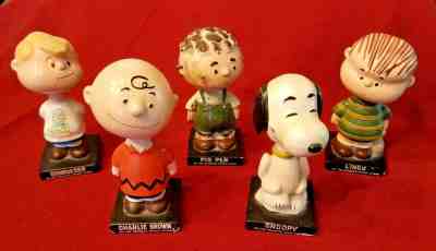 Peanuts Gang Set of 5 Bobbleheads