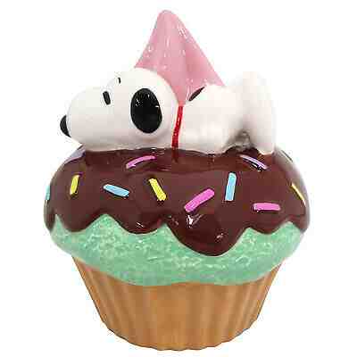 Snoopy Cupcake coin bank Pottery Ornament 2020 New Japan Limited Rare
