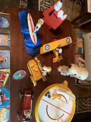 Vintage Peanuts/Snoopy Toy Collection, Seven Items and Extras