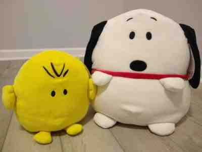 New 12" Large Squishmallow Peanuts bundle Snoopy small 8" woodstock soft plush 