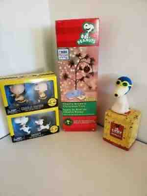 Charlie Brown Snoopy Sets Gallery Figure Christmas Tree Vintage Soap Peanuts Lot