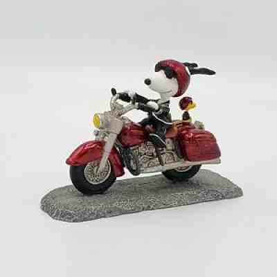 Snoopy Joe Cool Motorcycle Figurine 8224 + Box Peanuts Collectible Westland Rare