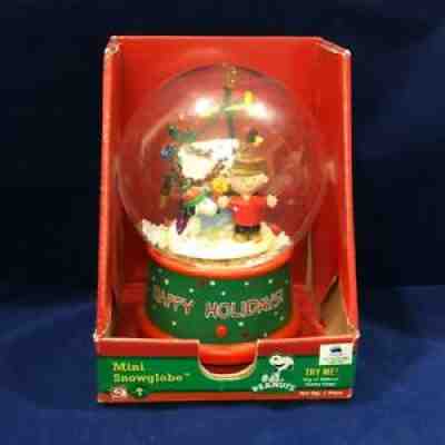 Peanuts musical globe charlie brown christmas