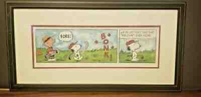 Charles Schultz 1994 Peanuts Snoopy Golf Lithograph - Fore - Low #11/500 - COA