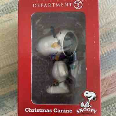 PEANUTS Dept 56 Snoopy By Design Christmas Canine #4030870 NEW