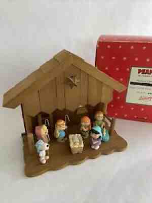 Vintage Peanuts : Willitts Nativity Complete Set Working Music Box Ultra Rare/BG