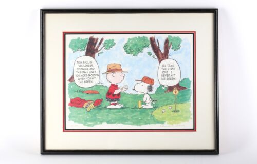 Charlie Brown and Snoopy Ltd Signed Lithograph 18/250 Charles Schulz Signature