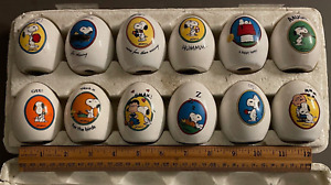 Peanuts Memorabilia Collectibles : Peanuts AVIVA CERAMIC EGGS