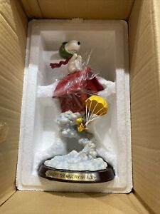SNOOPY PEANUTS CHARLIE BROWN DANBURY MINT WWI FLYING ACE 11” FIGURINE  468/5000
