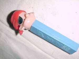 Scarce PIRATE PEZ  -  BLUE  -  NO FEET  =  EXCELLENT CONDITION