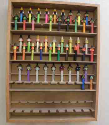 PEZ Witch Collection 46 Different Witches plus 2 Mr. Ugly, Display Case Included