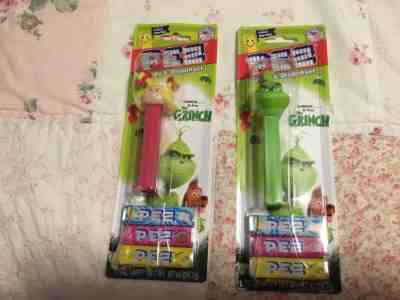 THE GRINCH SET OF 2 PEZ THE GRINCH MOVIE 2018