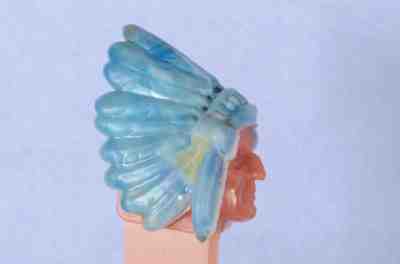 Vintage PEZ LOT (5) Indian Chief No Feet Austria Bunny Snowman Santa 