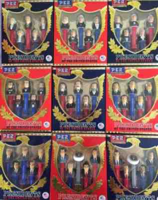 PEZ Presidents of the United States - Complete Set  Volumes 1-9 ALL SEALED SET