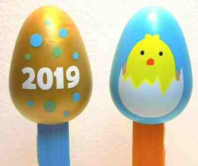 2019 Walgreen Exclusive Gold Egg Pez & Hatching Chick Pez Easter Set Lot 2 NEW