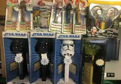 STAR WARS Giant PEZ & Mickey 80 year Limited Edition Tin All Brand New. Lot Sale