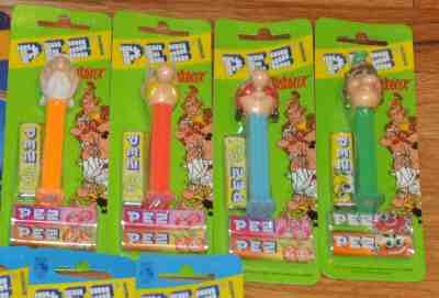 Pez Candy Dispensers Euro Set 4x Asterix Pez - Asterix, Obelix, Soldier, Muselix