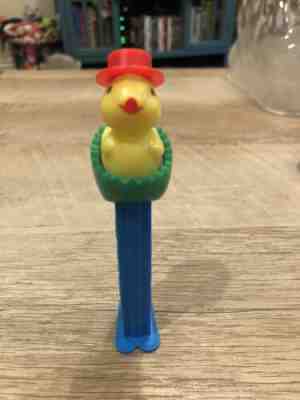 Vintage Pez Dispenser Chicken in Egg WITH FEET #1 Made In Hungary