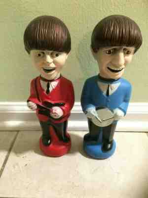 Vintage 1960's Beatles Paul & Ringo Soaky Toys