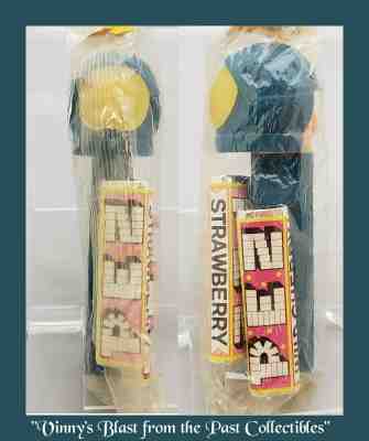 PEZ Sealed MIP Vintage ASTRONAUT B - No Feet - 3.9 Austria Yellow Sleeve & Mask