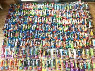 MASSIVE LOT 310+ SEALED Pez collection - Star Wars, Simpsons, Superhero, Movies,